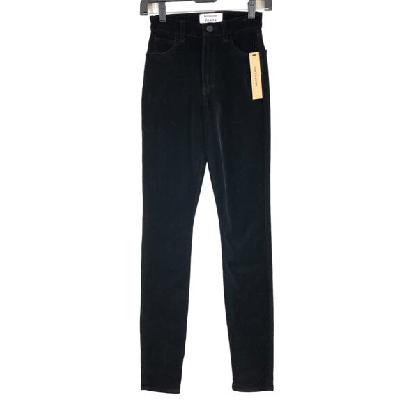 Reformation Jeans Womens Size 23 Rebecca Pant Skinny Leg Pants Stretch Black NEW